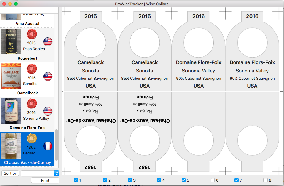 Wine Cellar Tracker Wine Bottle Collars